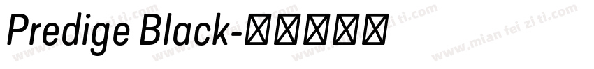 Predige Black字体转换